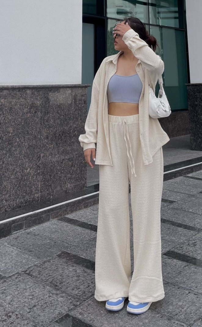 ENSEMBLE EN LIN BEIGE