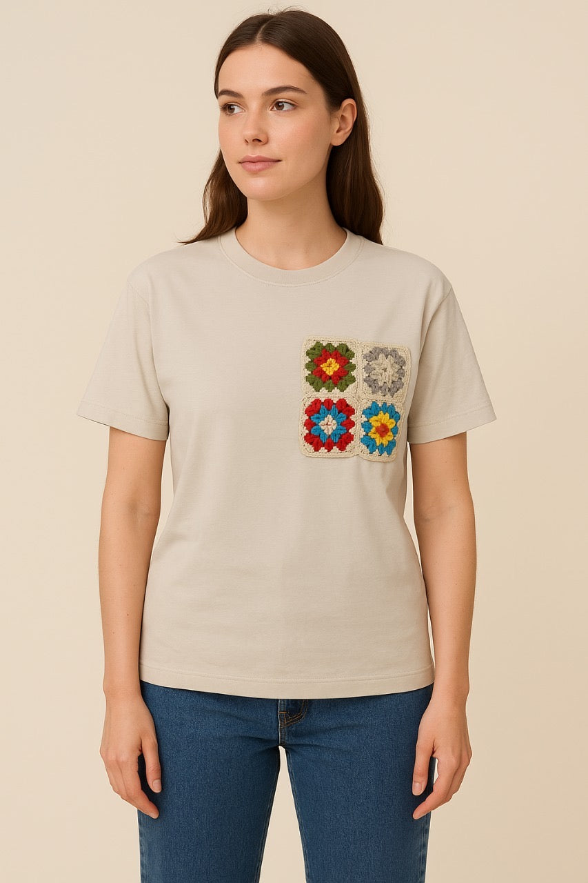 T’SHIRT AVEC  CROCHET