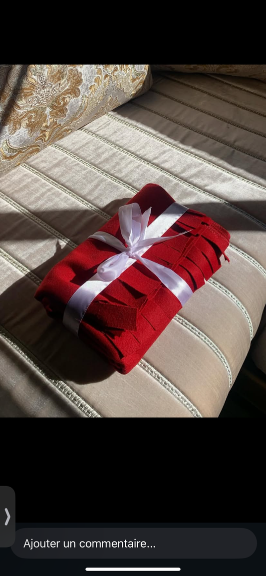 MIKASA Écharpe Premium – Rouge Élégant🧣