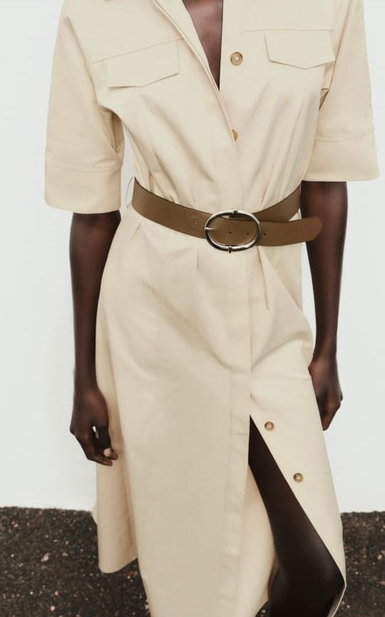 ROBE CHEMISE AVEC CEINTURE