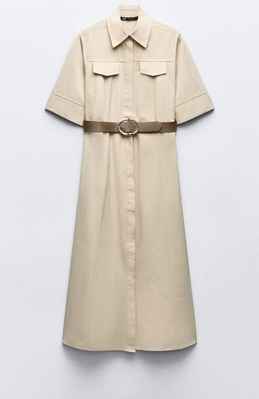 ROBE CHEMISE AVEC CEINTURE